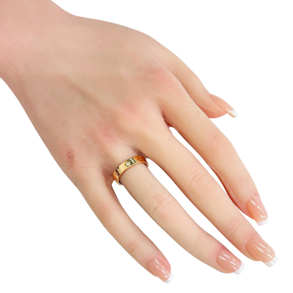 CARTIER 18k Gold Diamond Love Ring - Picture 2 of 6